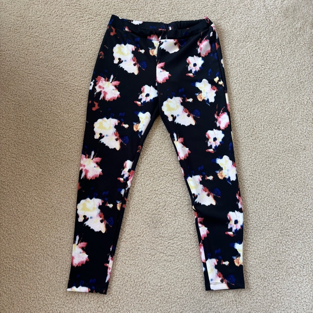 New Directions Women's Colorful Patterned Leggings Size Large